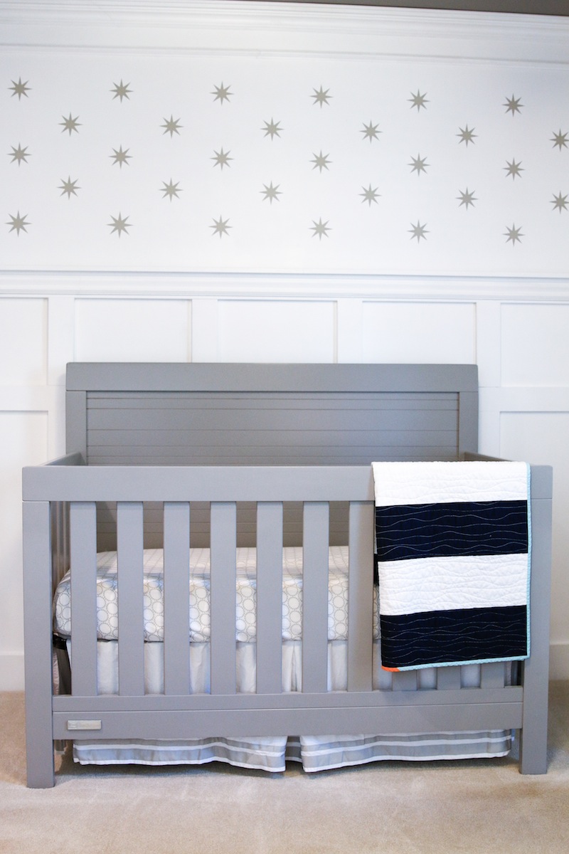 Boys Nursery - Blue and White Striped and Stars